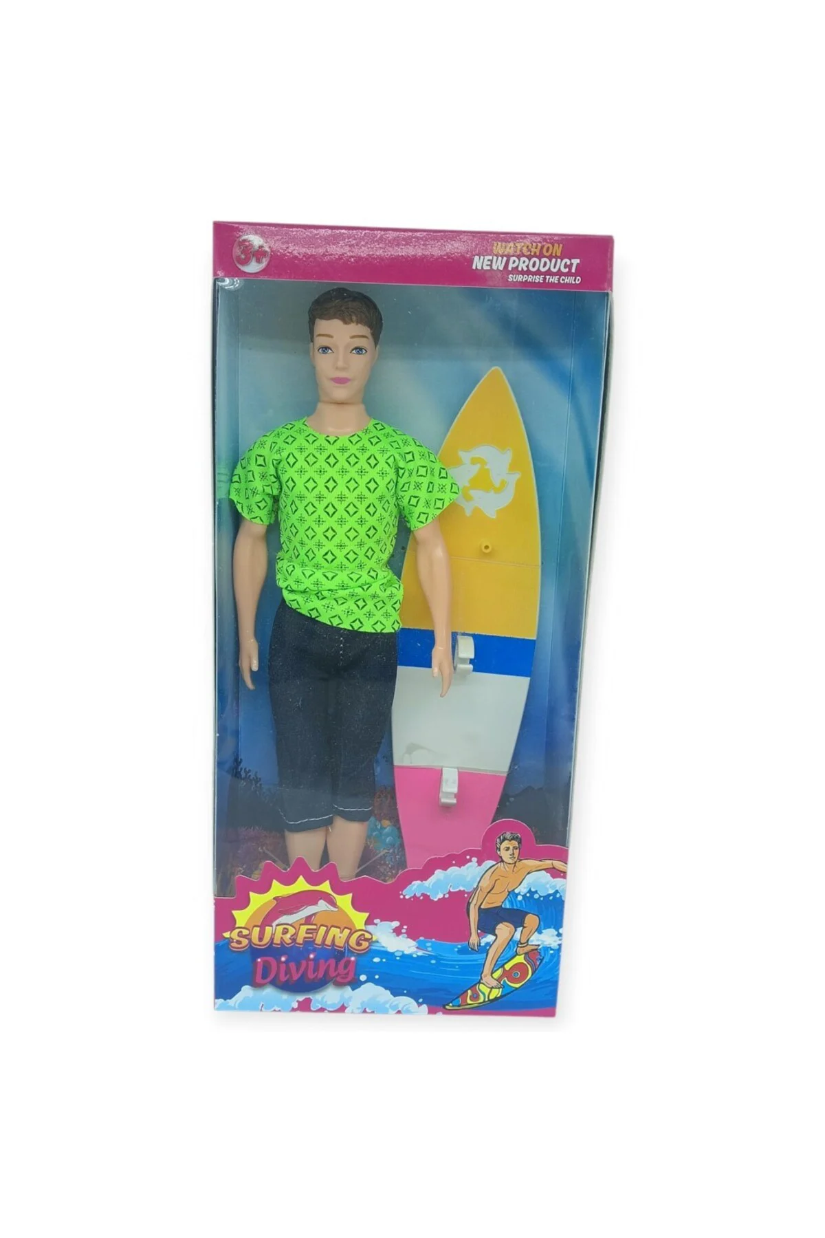 Sörfçü Bebek Sergio Sörf Tahtalı - Yeşil (Lisinya)