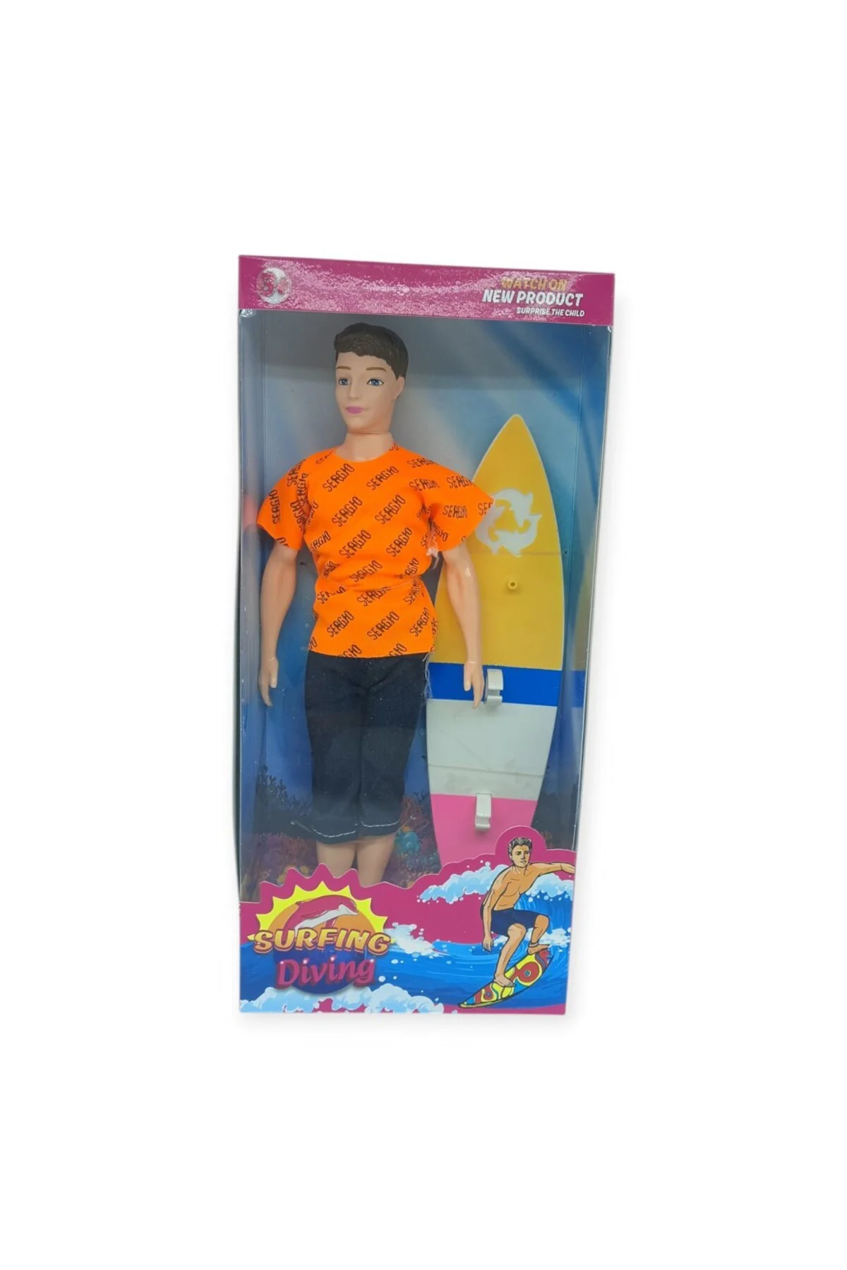 Sörfçü Bebek Sergio Sörf Tahtalı - Turuncu (Lisinya)