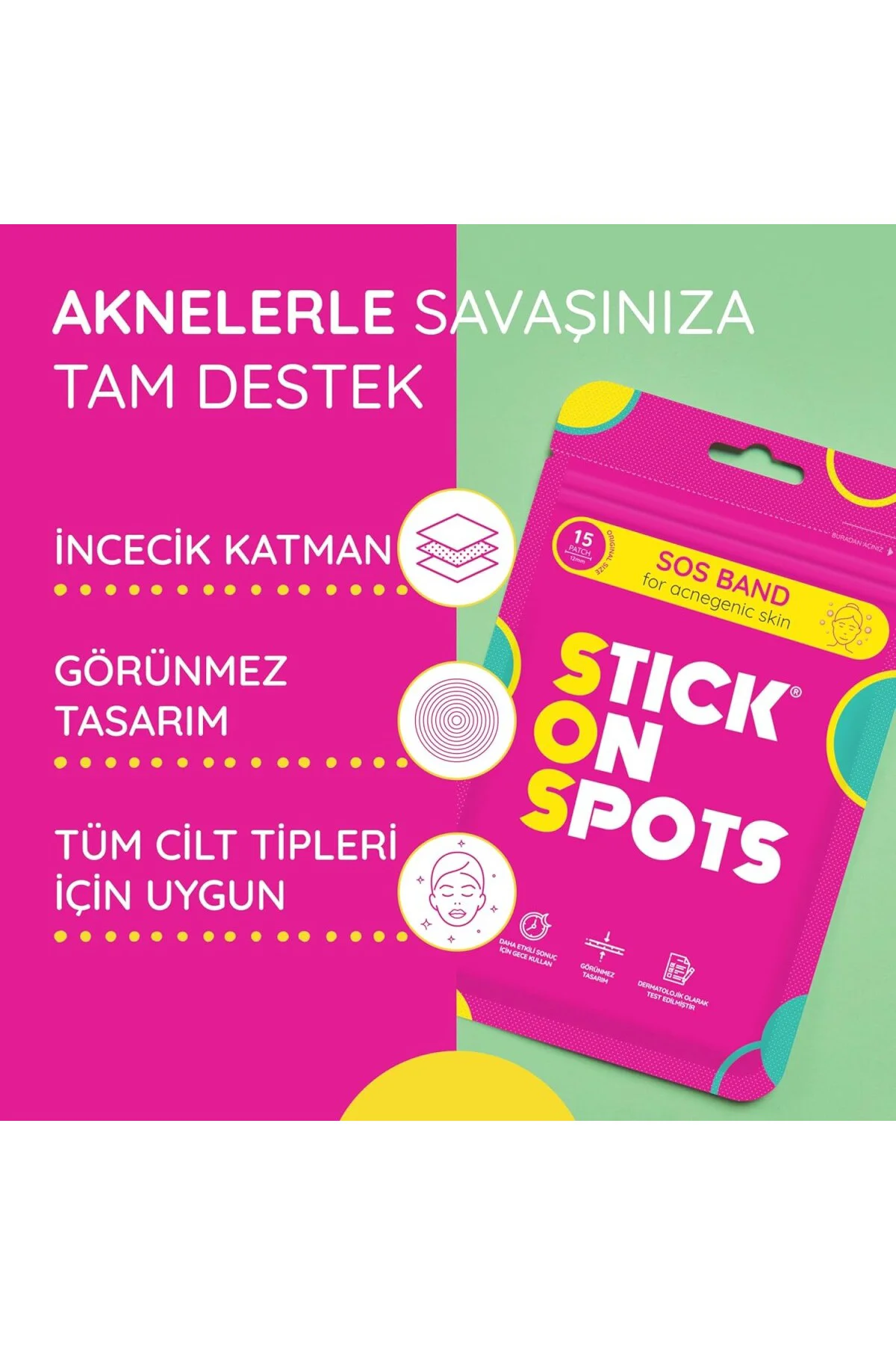SOS Band /Akne Bandı 15 Parça