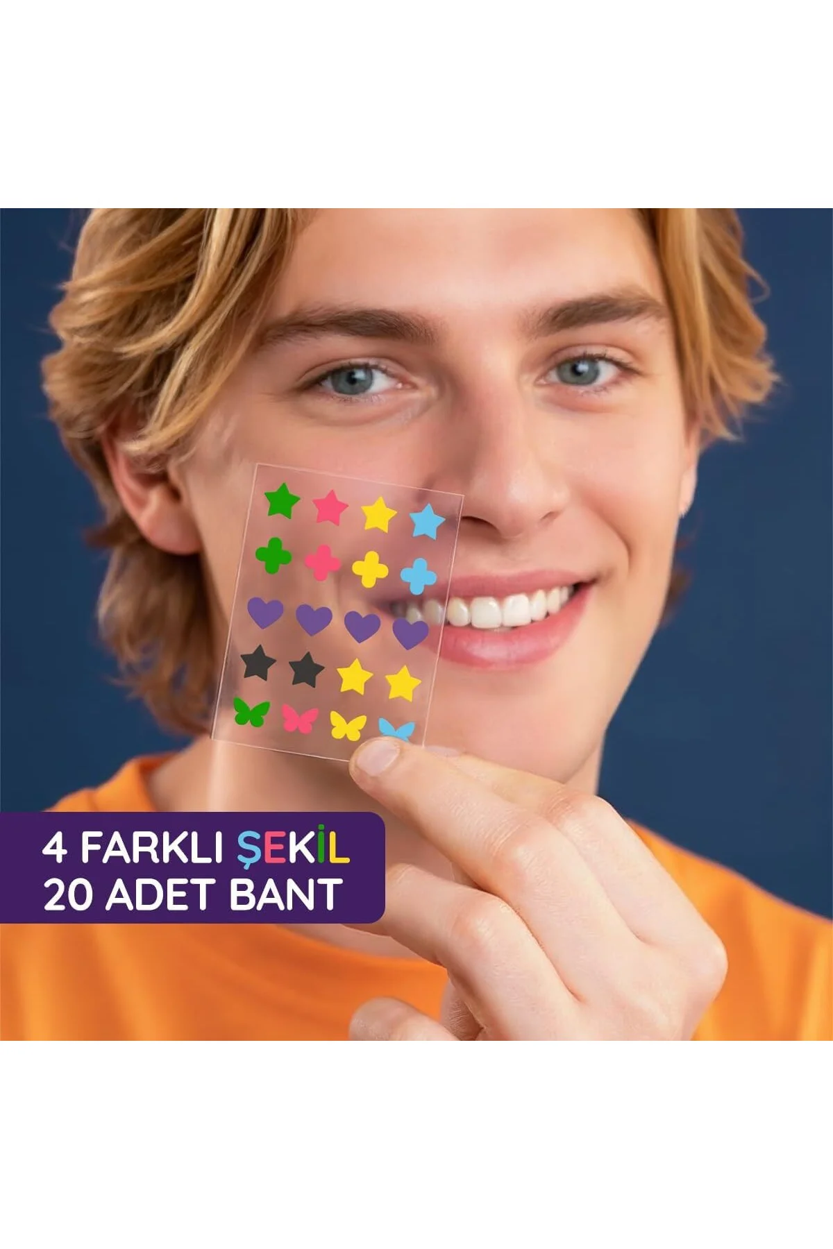 SOS Band Fun Pimple Patch Hidrokolloid ve Akne Bandı 20 Adet