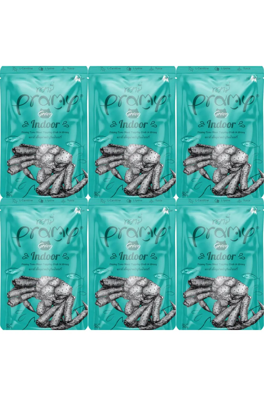 Pramy Sos İçinde Yengeç Çubuklu Ve Ton Balıklı Yetişkin Kedi Maması 70