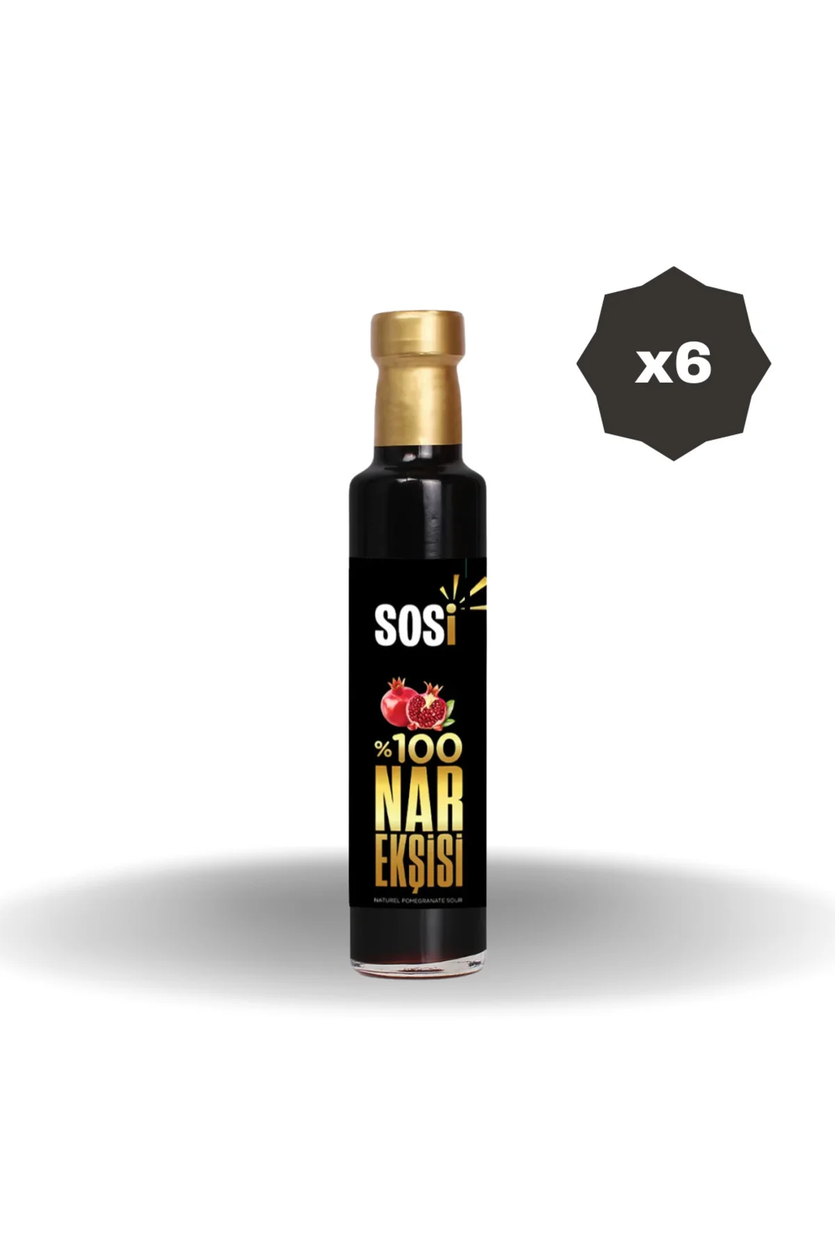 SOSİ %100 NAR EKŞİSİ 340 GR CAM - (6 ADET)