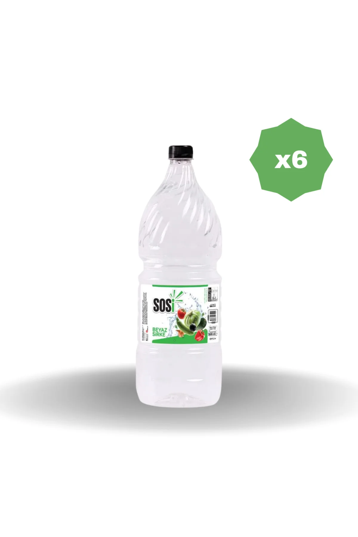 SOSİ BEYAZ SİRKE 2000 ML - (6 ADET)