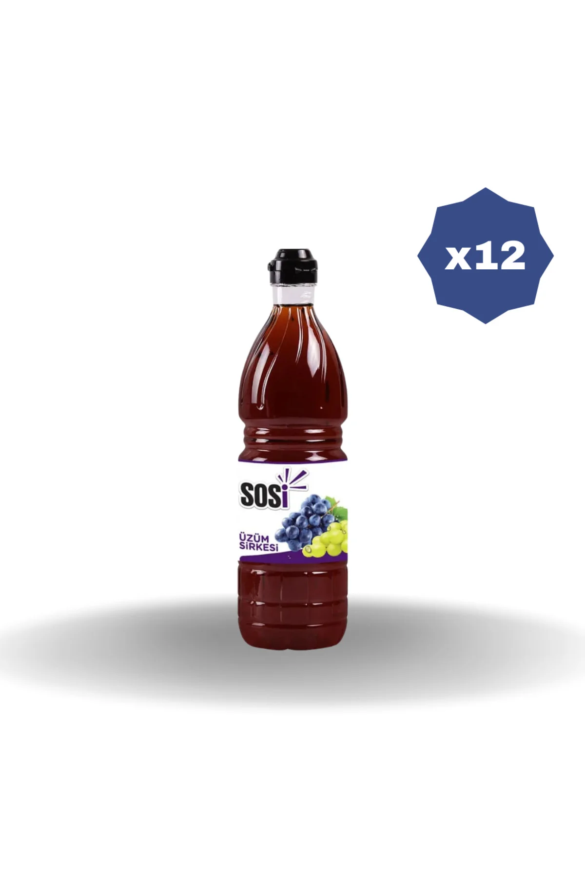 SOSİ SİRKE ÜZÜM 1000 ML- (12 ADET)