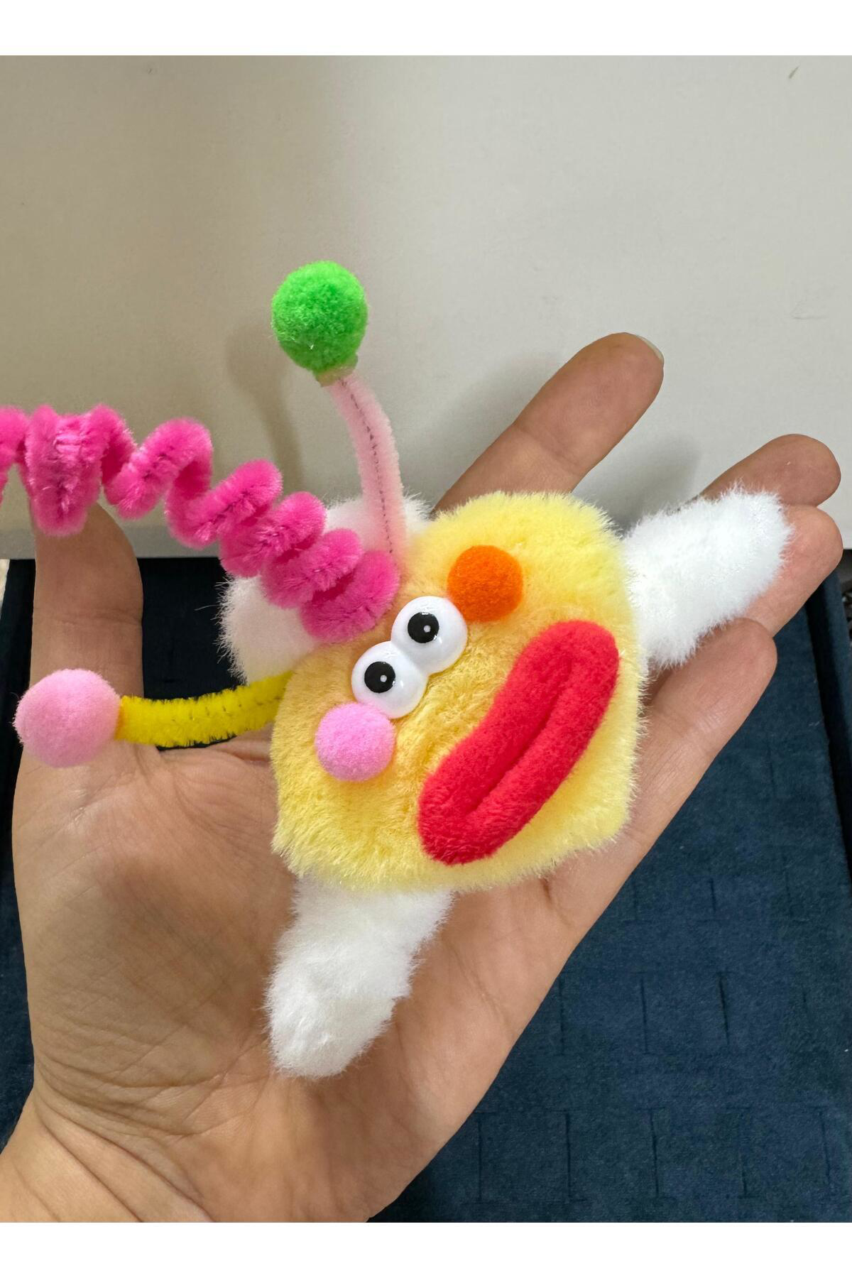 sosis dudak antenli kalpli peluş mandal toka