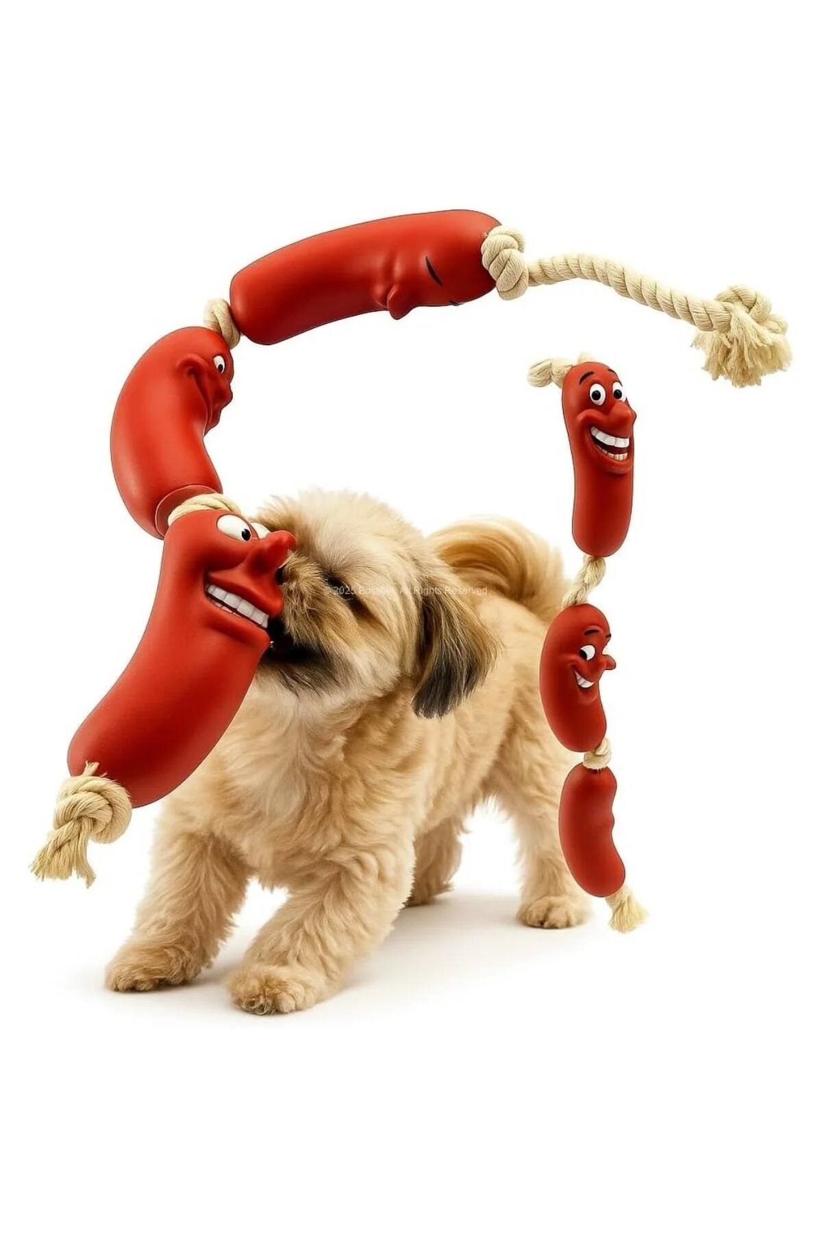 Sosis Şeklinde Köpek Oyuncağı Dayanıklı Yumuşak Silikon Isırma Oy