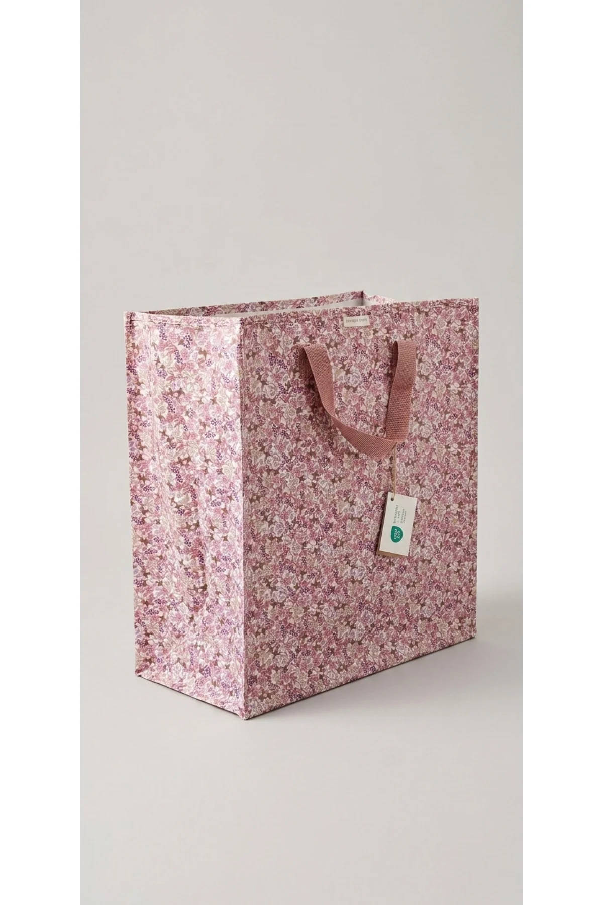 Sostrene Grene Minimal Çiçekli Çok Amaçlı Alışveriş Çantası