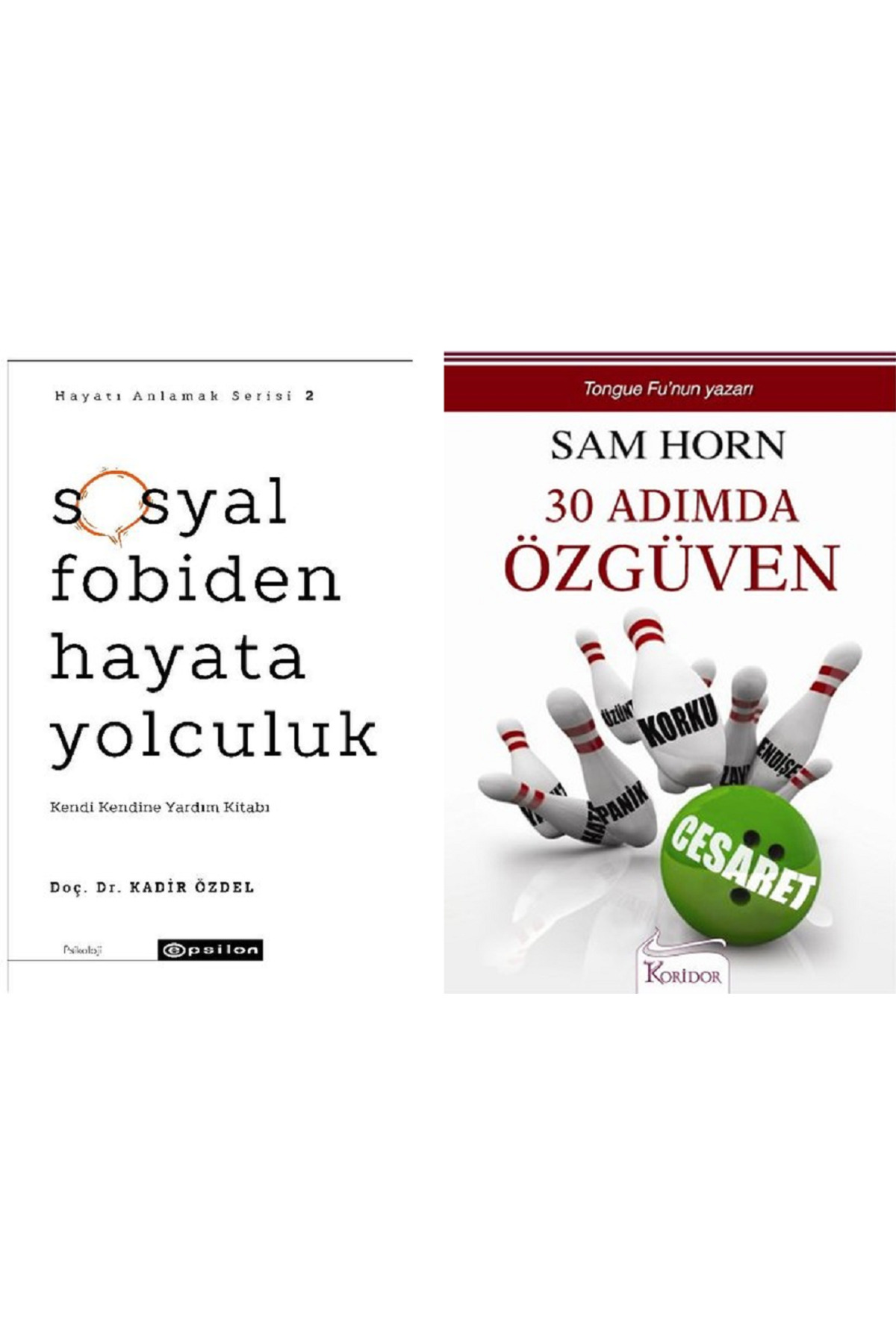 Epsilon Yayınevi Sosyal Fobiden Hayata Yolculuk + 30 Adımda Özgüven 2 Kitap Set