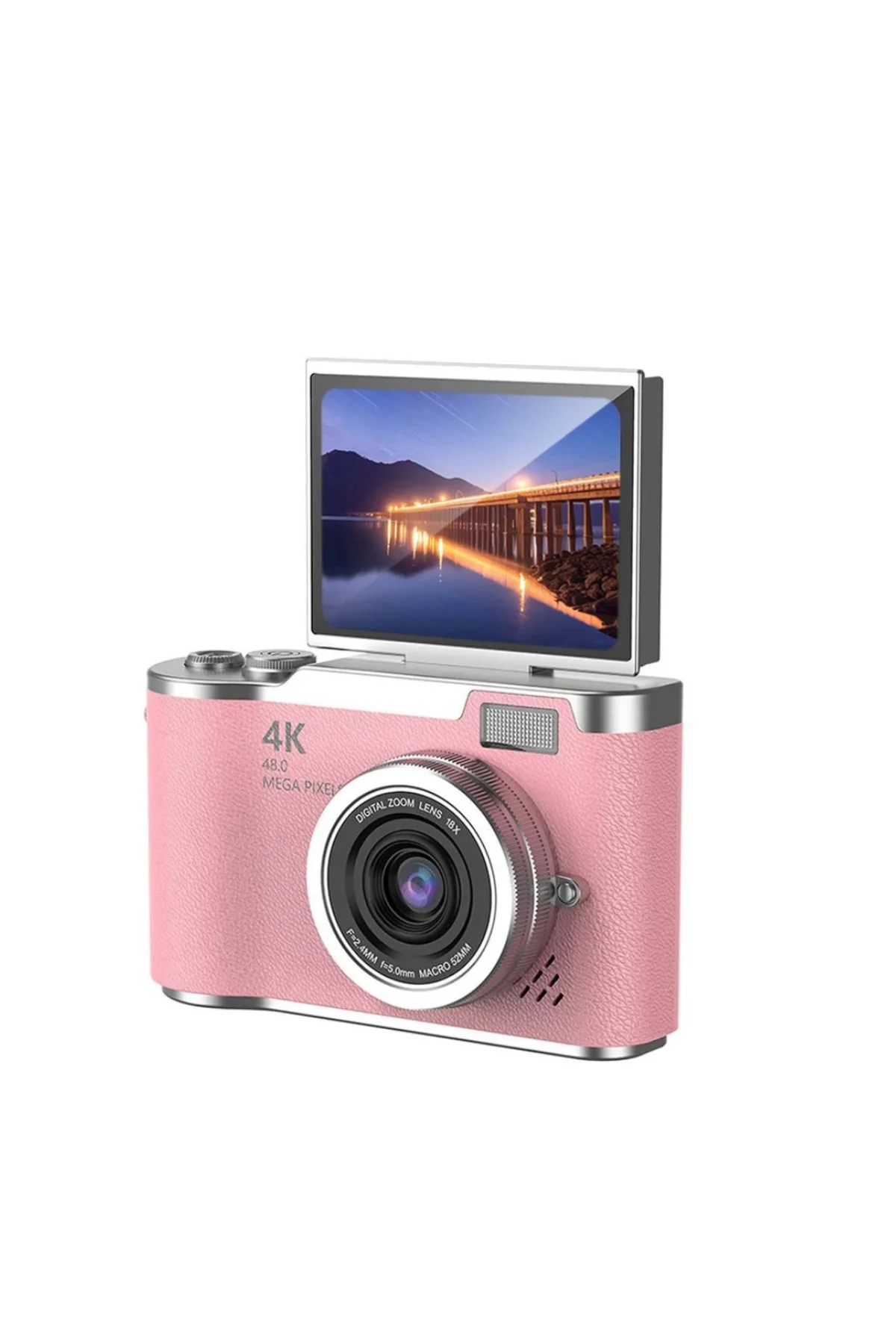 Sosyal Medya İçerik Kamera 48 MP HD Video Flip Ekranlı Dijital Kamera