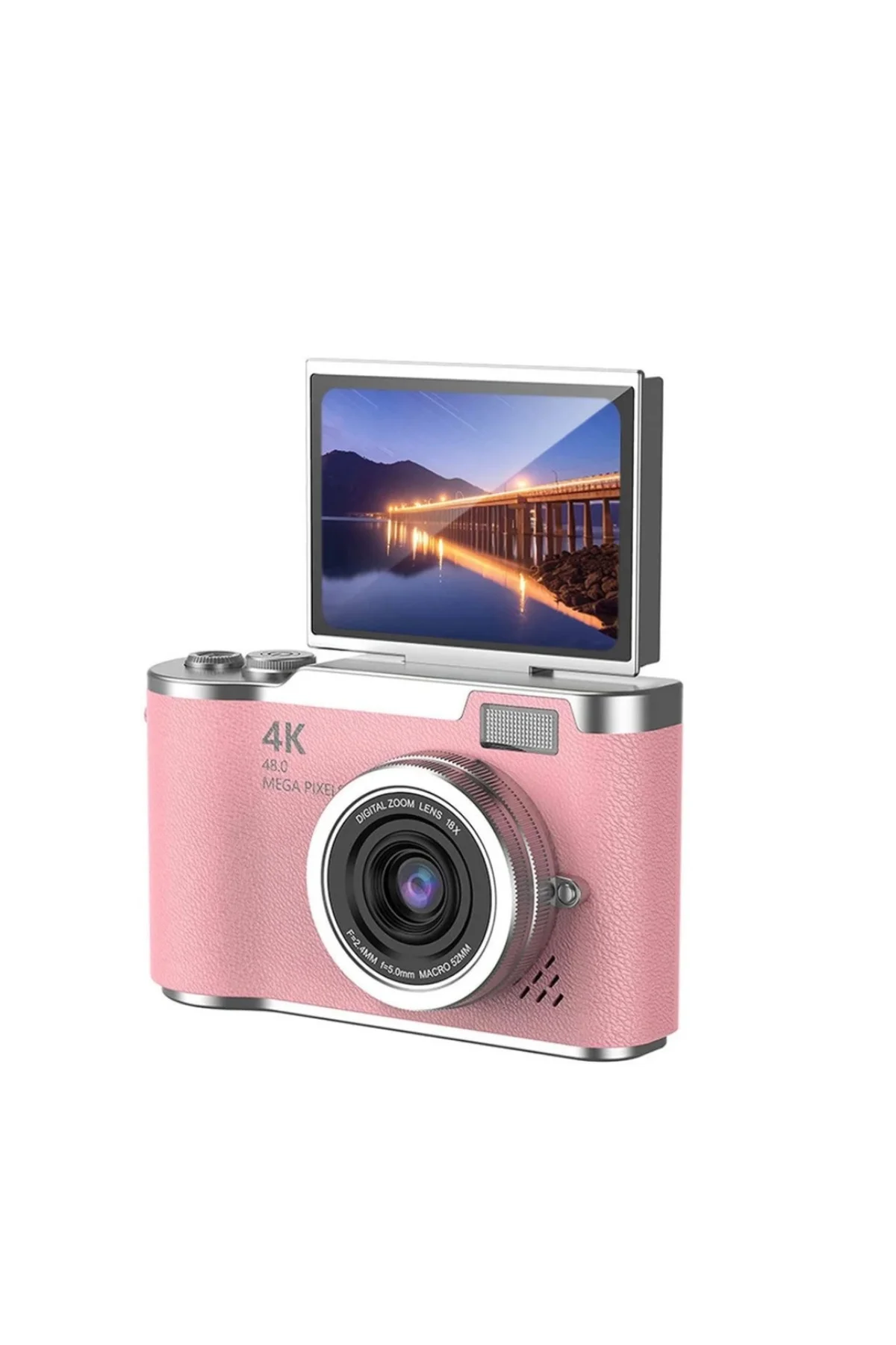 Sosyal Medya İçerik Kamera 48 MP HD Video Flip Ekranlı Dijital Kamera Sosyal Medya İçerik Kamera 48 MP HD Video Flip Ekranlı Dijital Kamera - Görsel 2