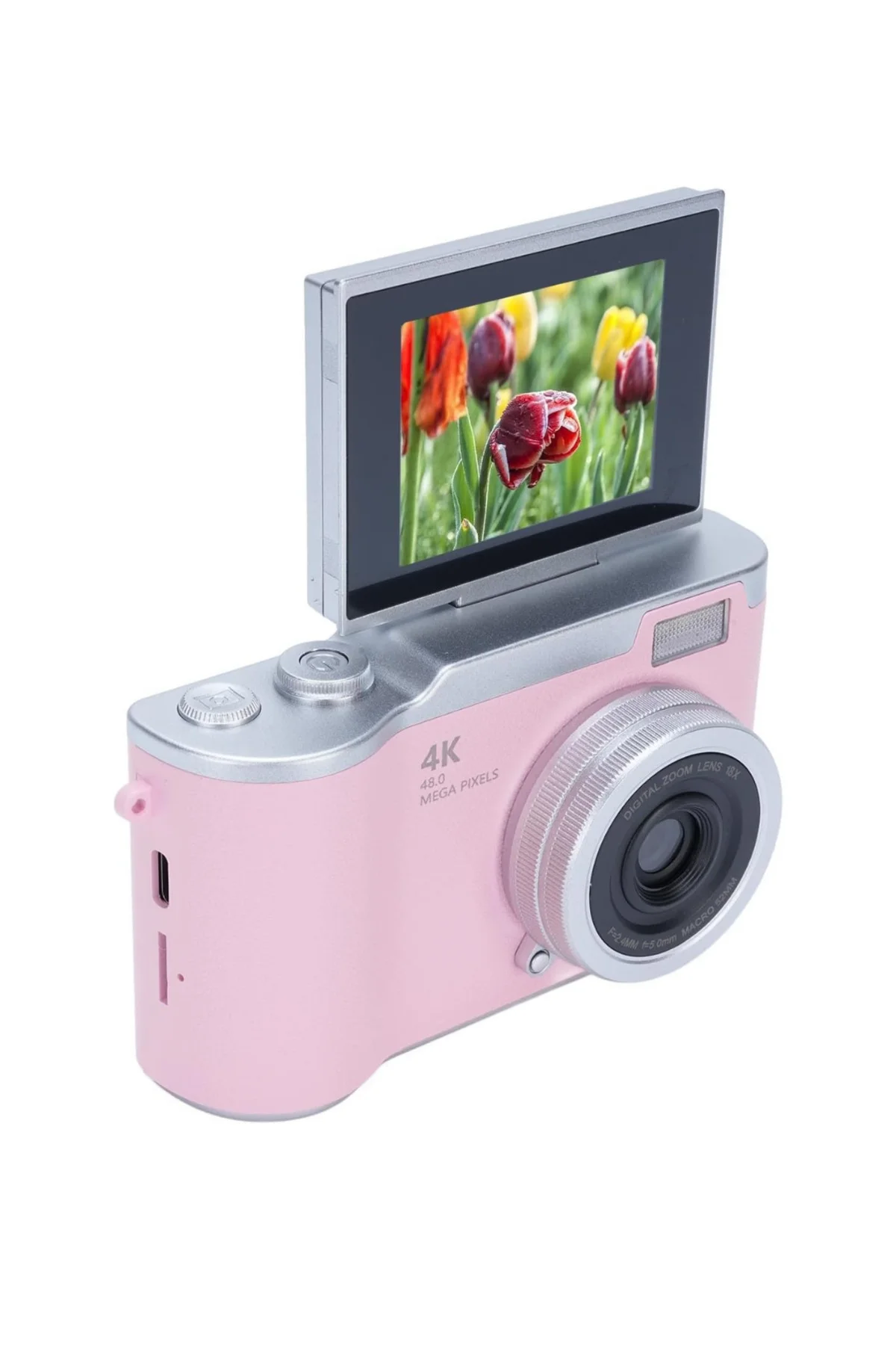 Sosyal Medya İçerik Kamera 48 MP HD Video Flip Ekranlı Dijital Kamera