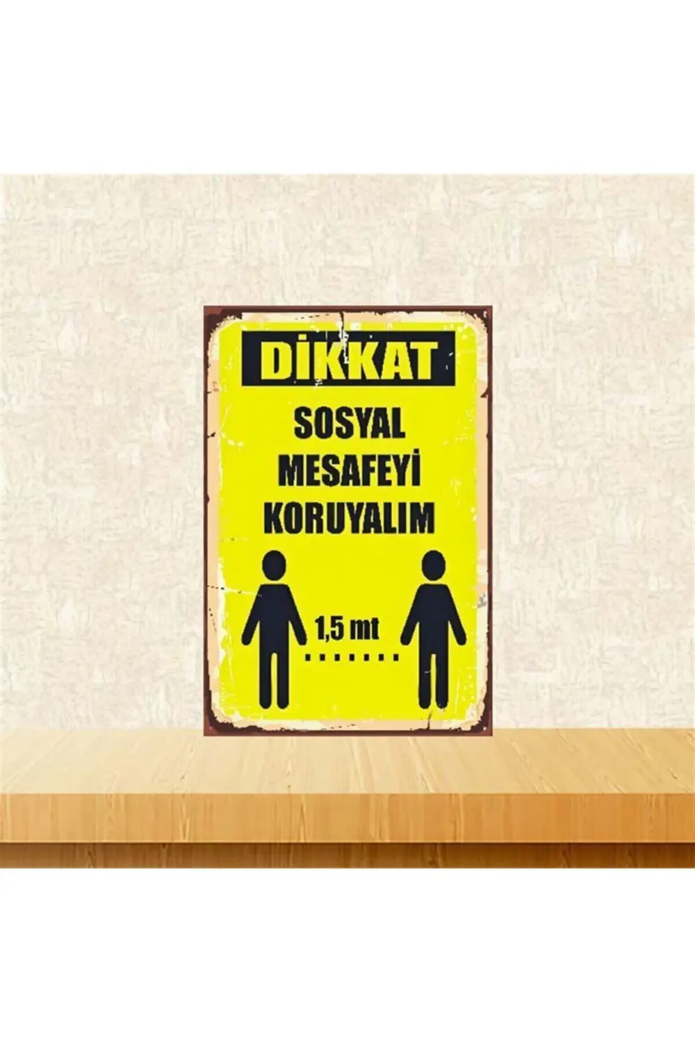 Sosyal Mesafeyi Koruyalım 20 30 cm Retro Ahşap Poster Tkfx3664 Fiyatı, Yorumları ve Özellikleri