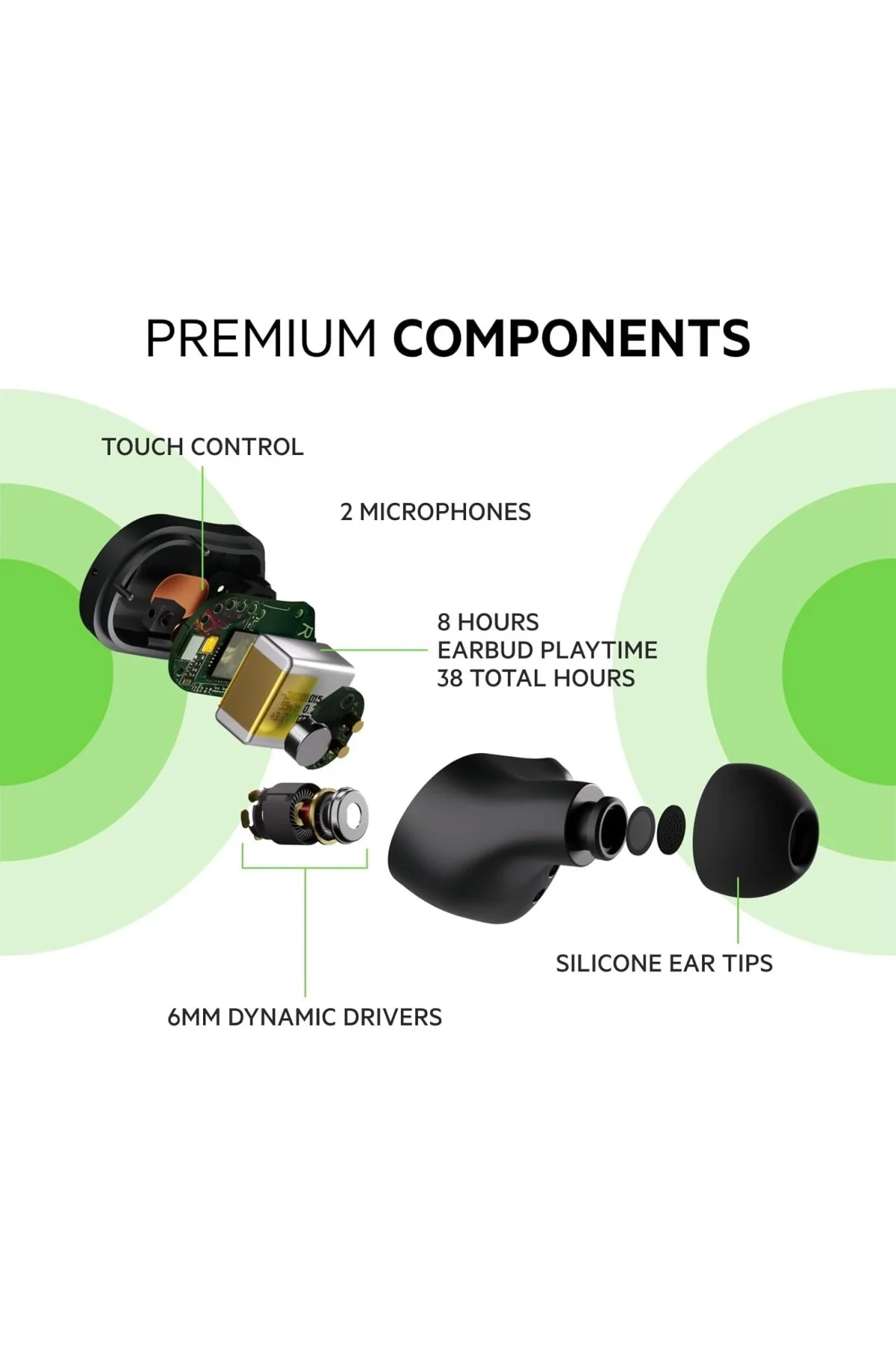 Soundform Play True Wireless Kulak İçi Kulaklık, Siyah Soundform Play True Wireless Kulak İçi Kulaklık, Siyah