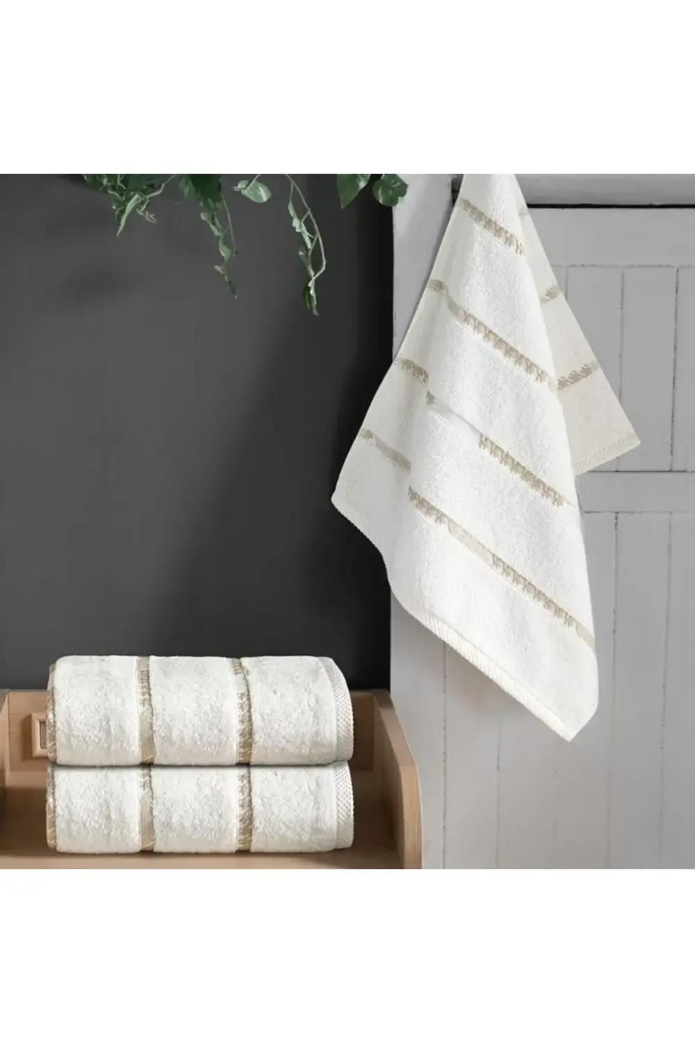 Sarev Sova 85X150 Cm Ekru Banyo Havlusu