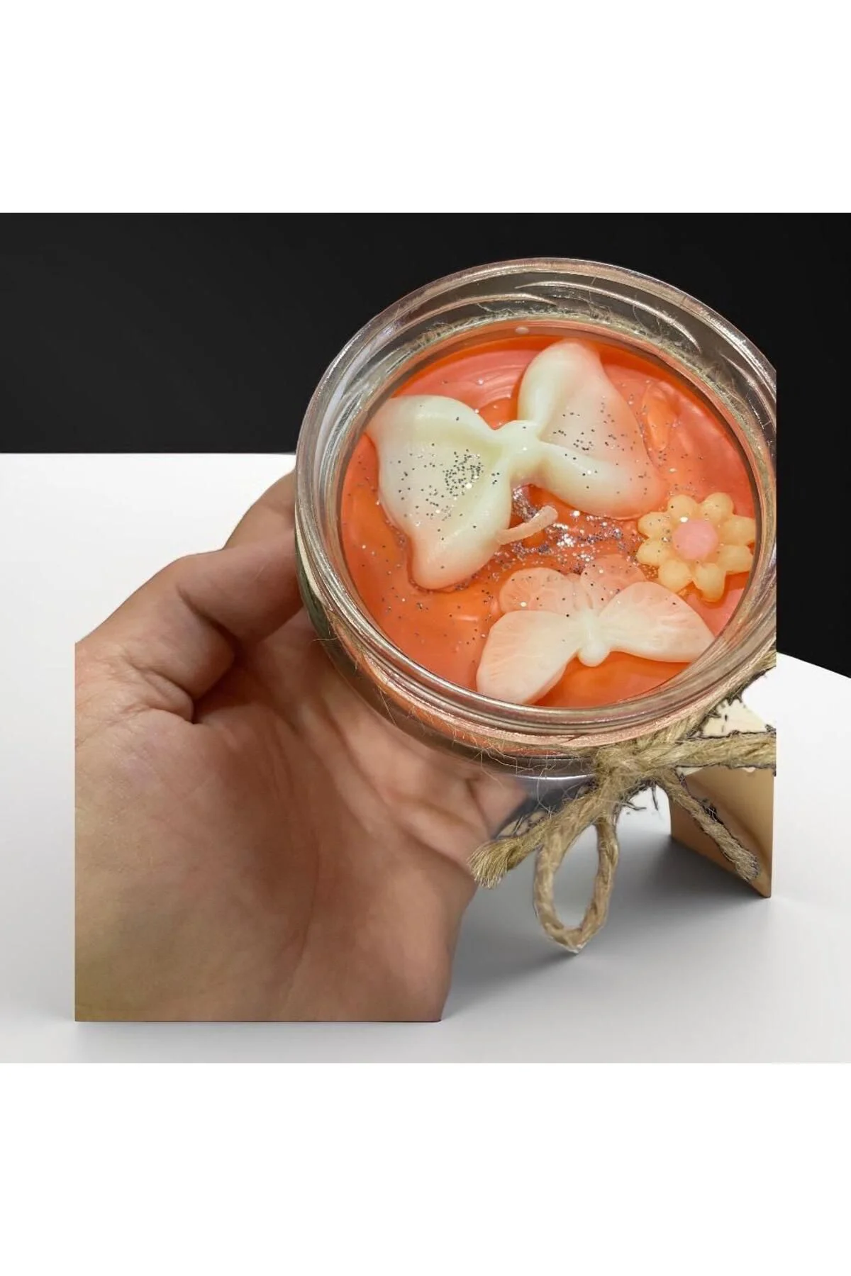 Soya Wax Dekoratif Kapaklı Kavanozda Mum (Kokulu) 330ml