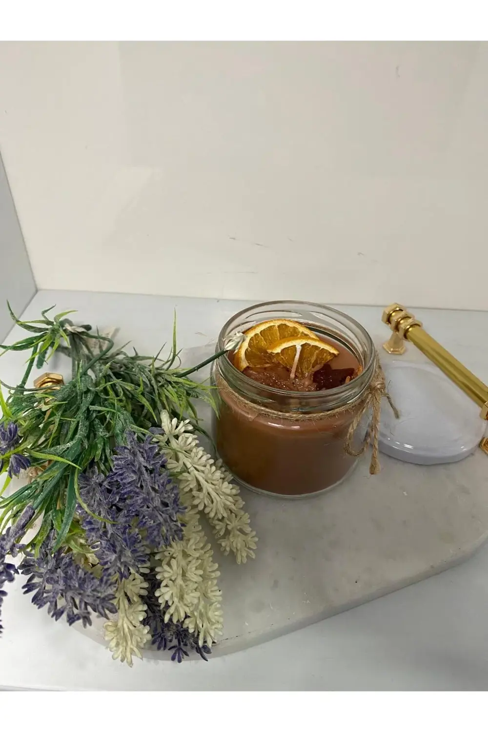 Soya Wax Dekoratif Kapaklı Kavanozda Mum (Kokulu) 330ml