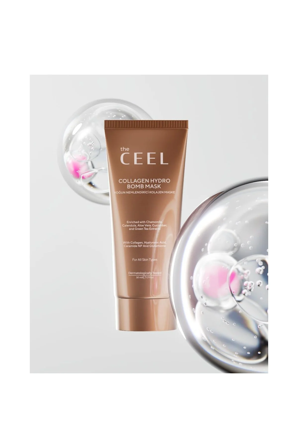 Soyulabilen Kolajen Maske Glutatyon, Ceramide Np ve Yeşil Çay Özl
