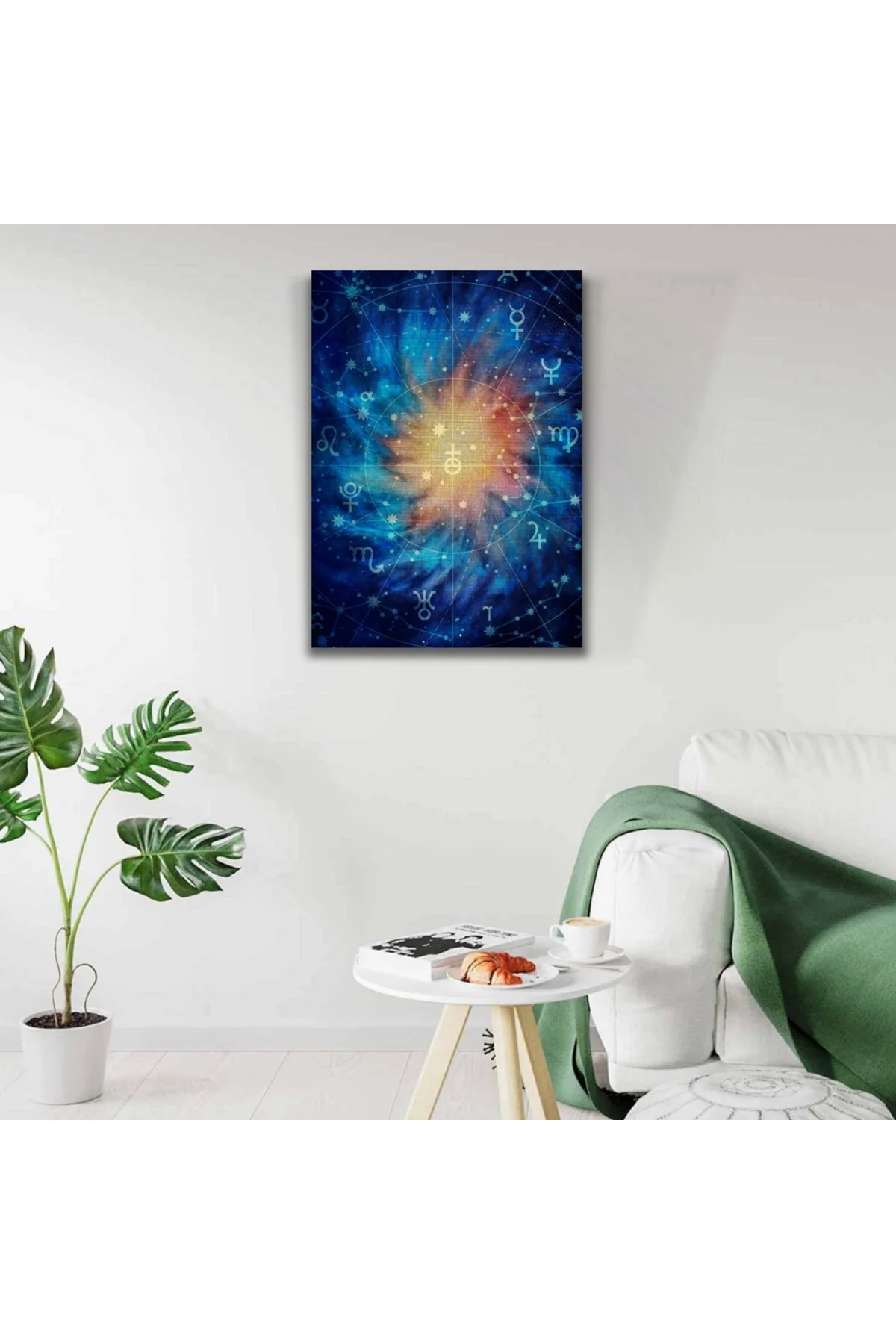 Soyut Çalışma, Mavi Tonlarda Kanvas Tablo 50 x 70 Soyut Çalışma, Mavi Tonlarda Kanvas Tablo 50 x 70