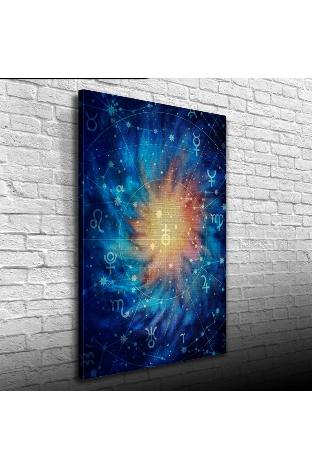 Soyut Çalışma, Mavi Tonlarda Kanvas Tablo 50 x 70 Soyut Çalışma, Mavi Tonlarda Kanvas Tablo 50 x 70