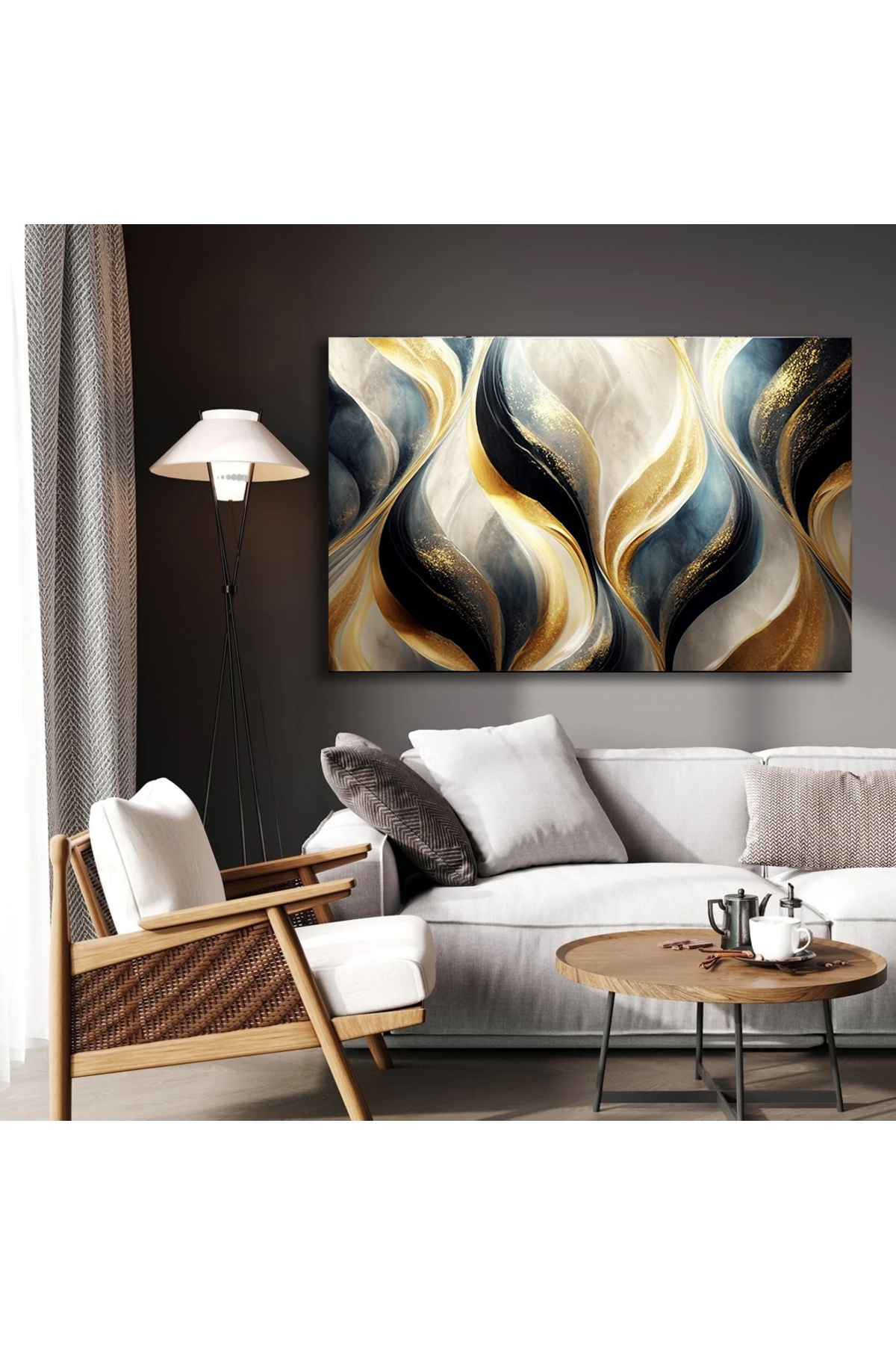 Korkmazkanvas Soyut Lüks Mermer Arka Plan. Kanvas Tablo