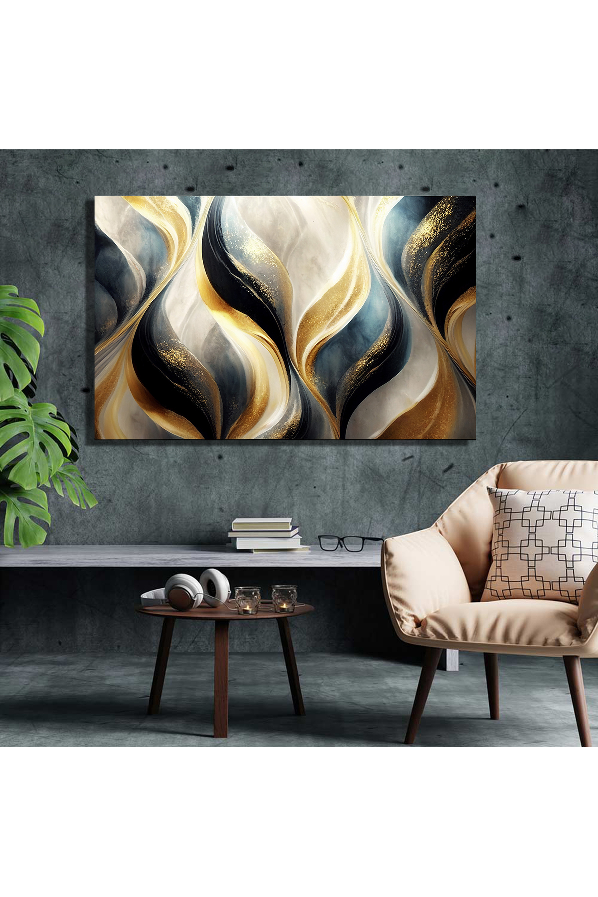 Korkmazkanvas Soyut Lüks Mermer Arka Plan. Kanvas Tablo
