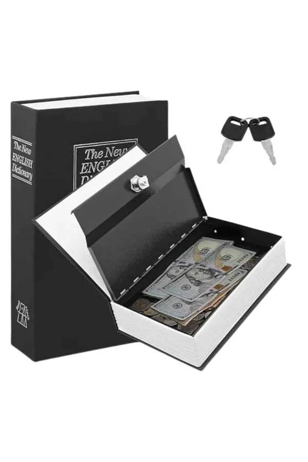 Sözlük Görünümlü Gizli Kasa - Kilitli Kitap Kasa ve Güvenli Saklama