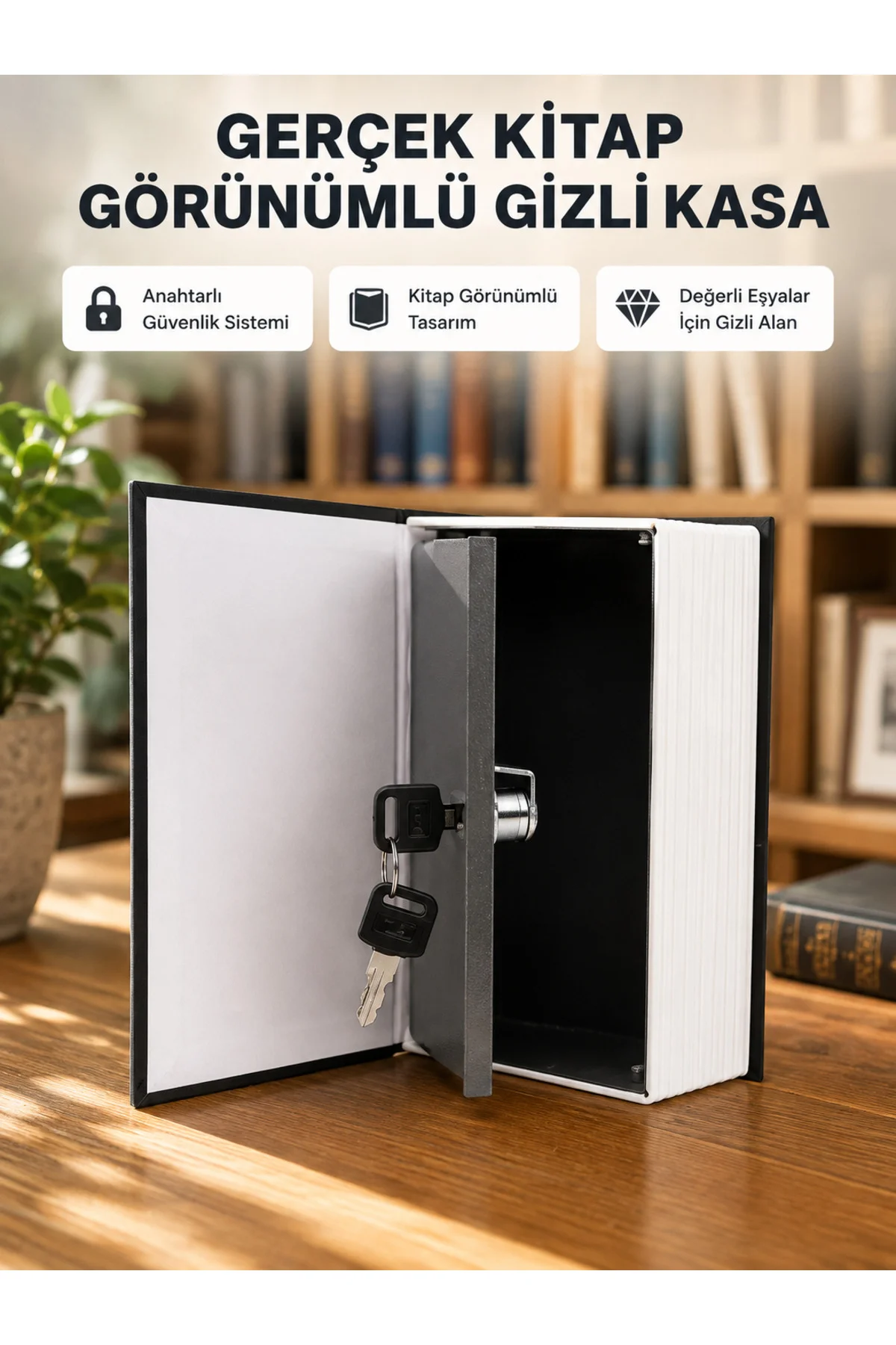 Sözlük Görünümlü Gizli Kitap Kasa – Anahtarlı Metal İç Kasa, Kompakt Boyut, Şık ve Güvenli Tasarım Sözlük Görünümlü Gizli Kitap Kasa – Anahtarlı Metal İç Kasa, Kompakt Boyut, Şık ve Güvenli Tasarım