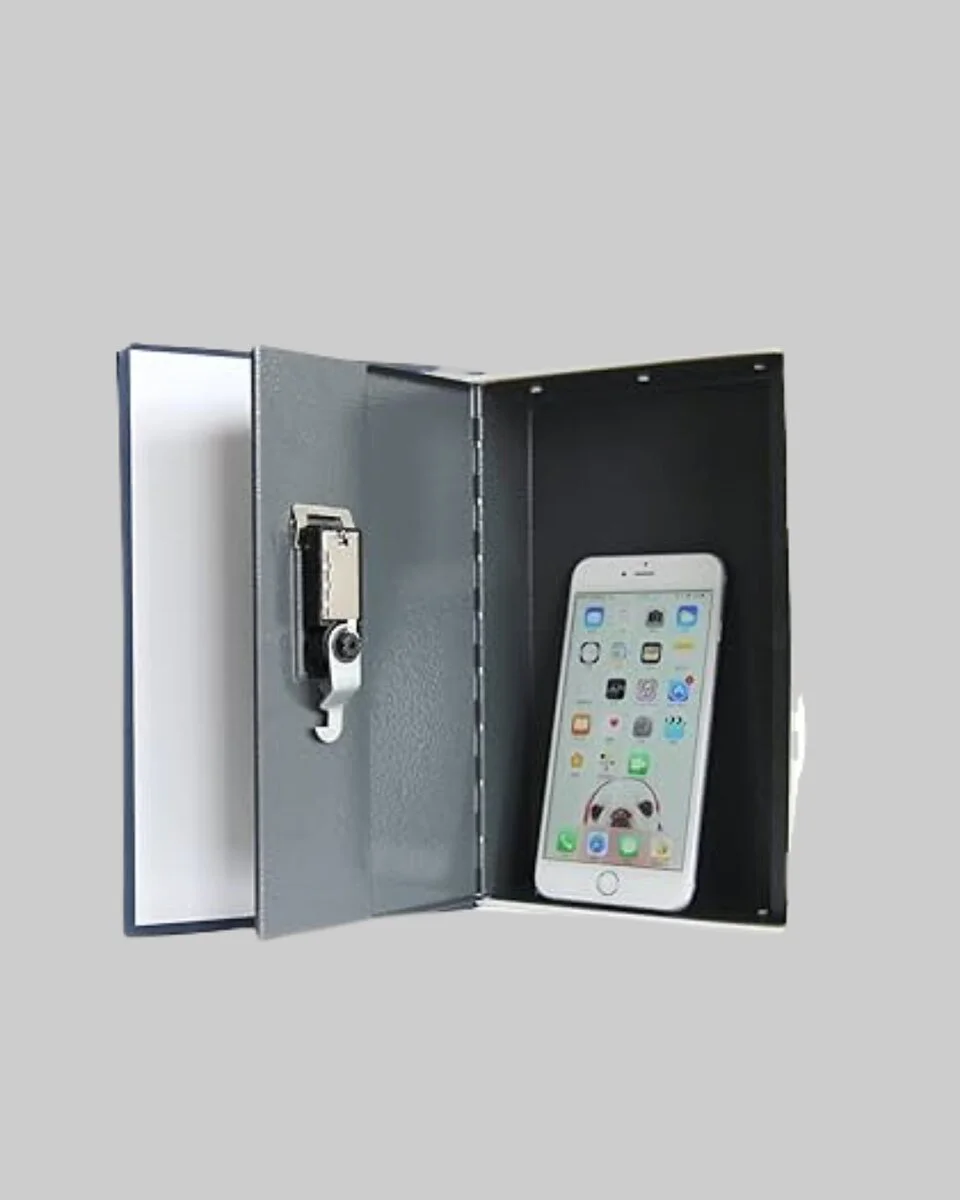 Sözlük Görünümlü Gizli Kitap Kasa – Anahtarlı Metal İç Kasa Kompa