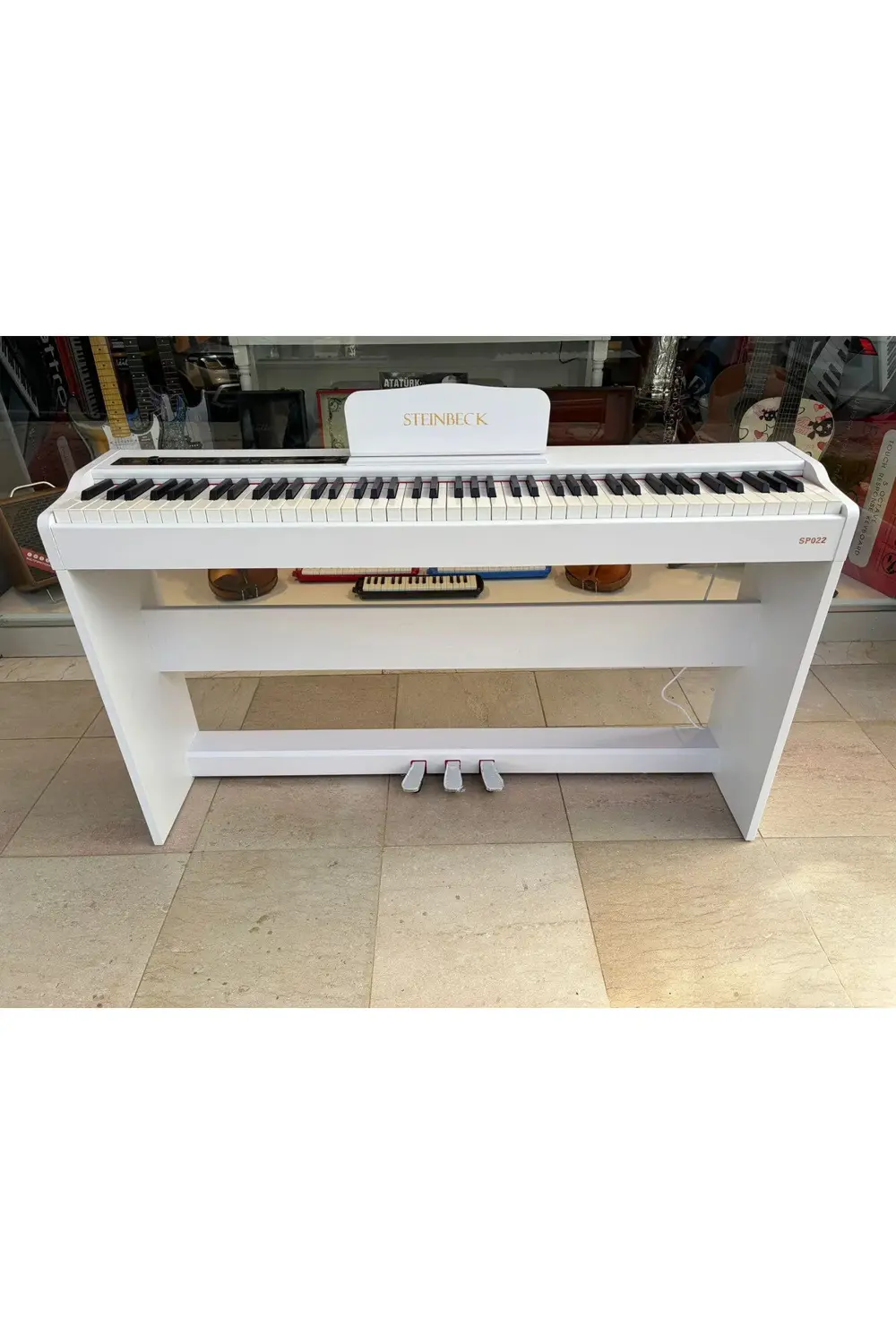 SP-022WH Beyaz Dijital Piyano ( Tabure & Kulaklık Hediyeli )