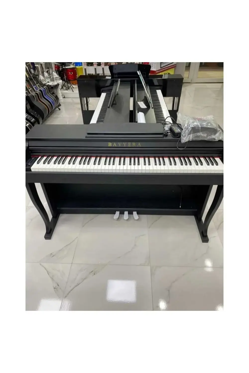 SP064 Siyah Dijital Piyano (Tabure Hediyeli)