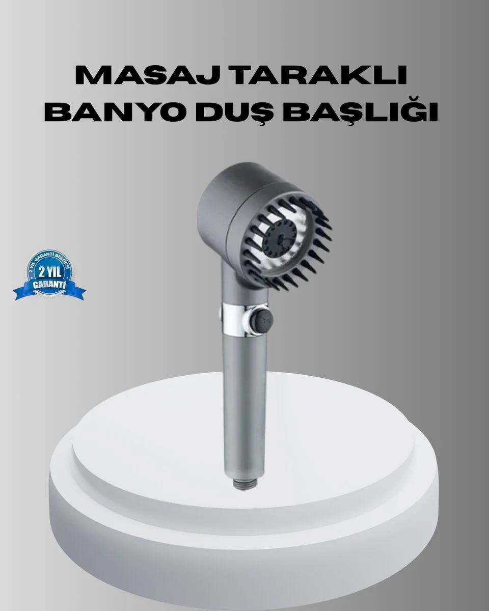 Spa Masaj Uçlu Duş Başlığı - Ergonomik Tasarım ve Su Tasarrufu