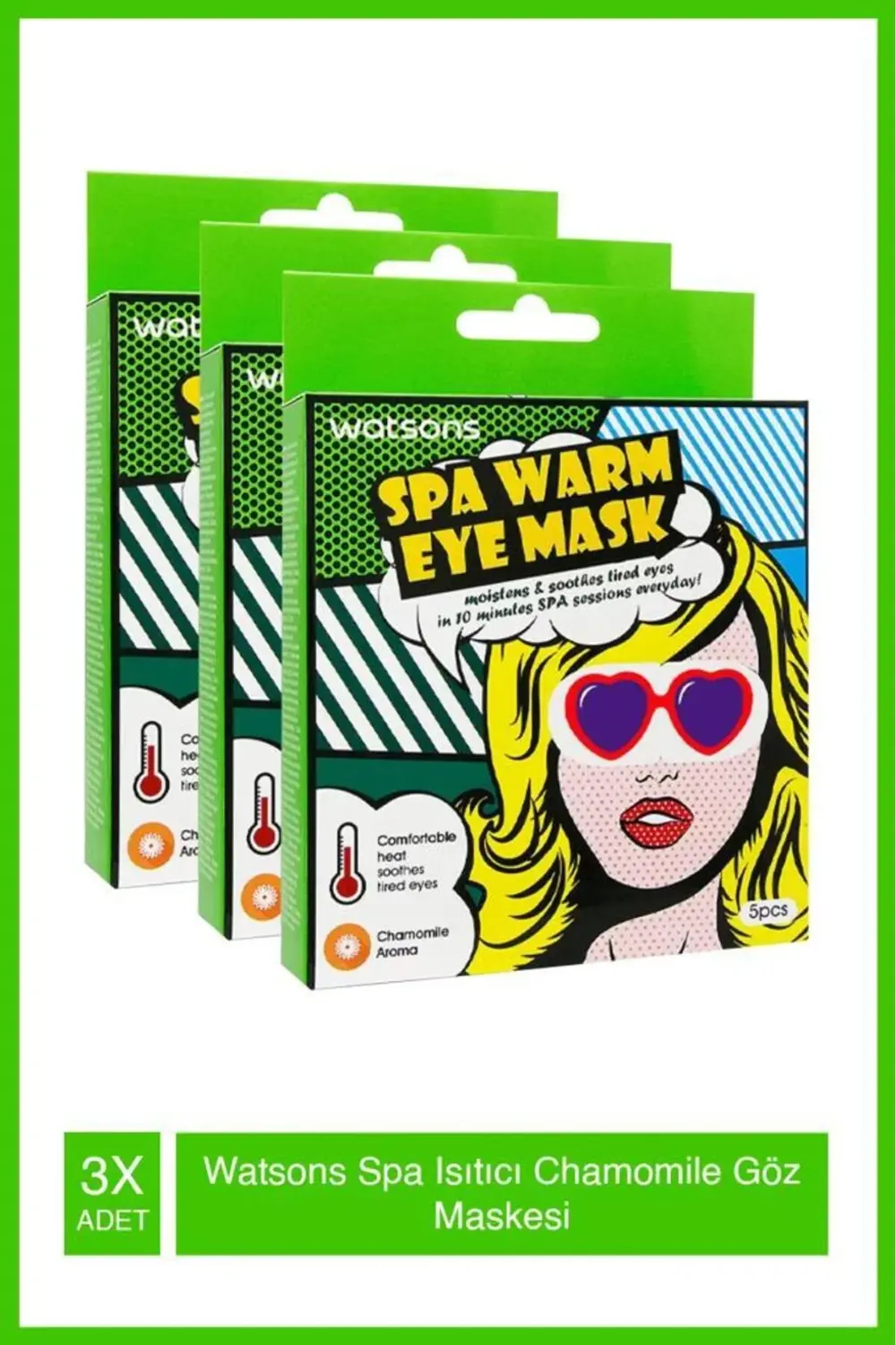 Spa Warm Eye Mask Chamomıle 1Ssea X3 Adet