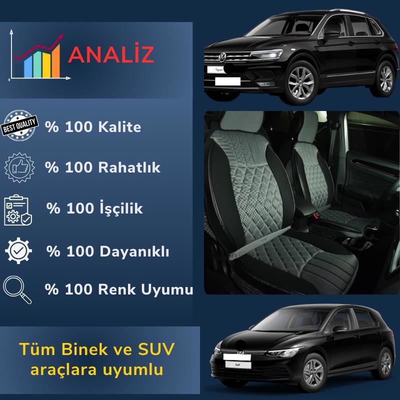 Space  5'Li Oto Koltuk Minderi, Togg Araçlara Uyumlu Özel Tasarim 