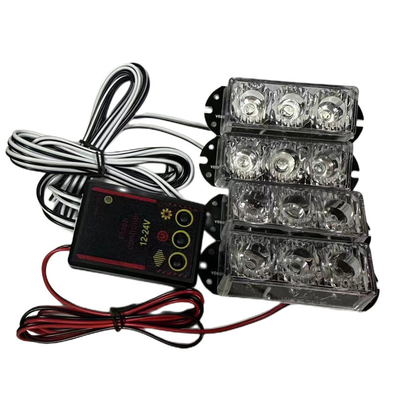 Space Çakar lamba 3x4 led sarı beyaz 12-24v  / LAPA534-1