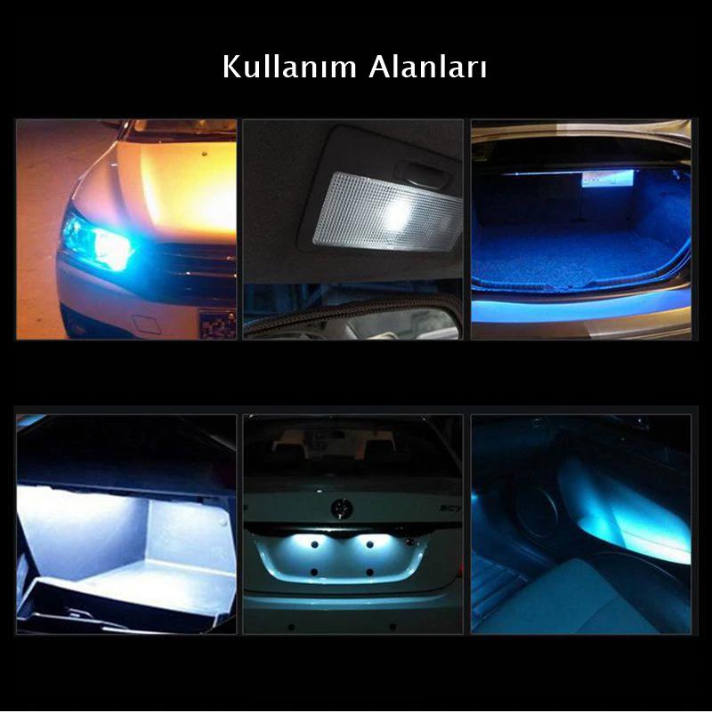 Space  Dekoratif Led Ampul T10-2X5 Smd Beyaz 12V/ Laam118-1-12