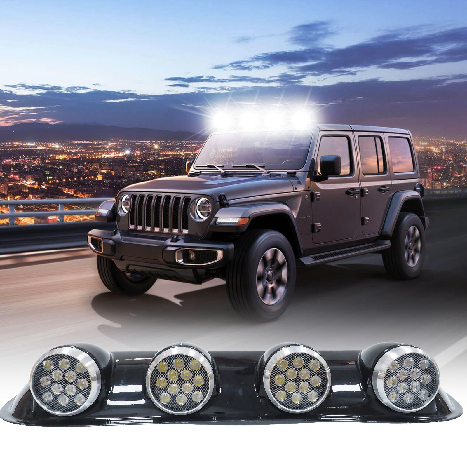 Space Offroad Sis Lambası 12X4 Led Yuvarlak Siyah /Lass243 Space Offroad Sis Lambası 12X4 Led Yuvarlak Siyah /Lass243