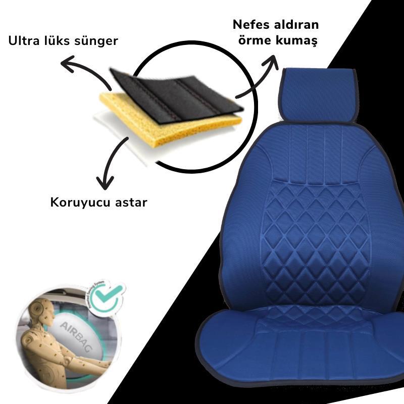 Space  Oto Koltuk Minderi, Togg Araçlara Uyumlu 2'Li Set Özel Tasa