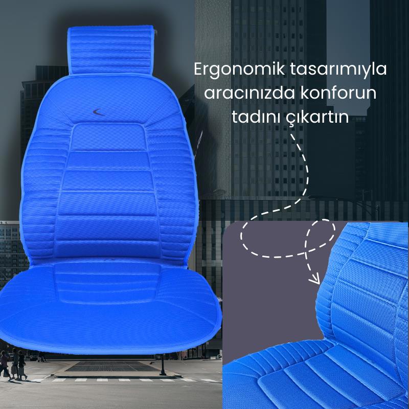 Space  Oto Koltuk Minderi, Tüm Araçlara Uyumlu 2'Li Set Özel Tasar