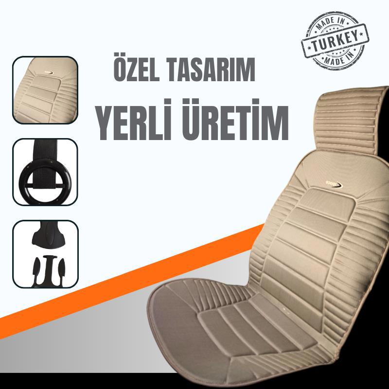 Space  Oto Koltuk Minderi, Tüm Araçlara Uyumlu 2'Li Set Özel Tasar