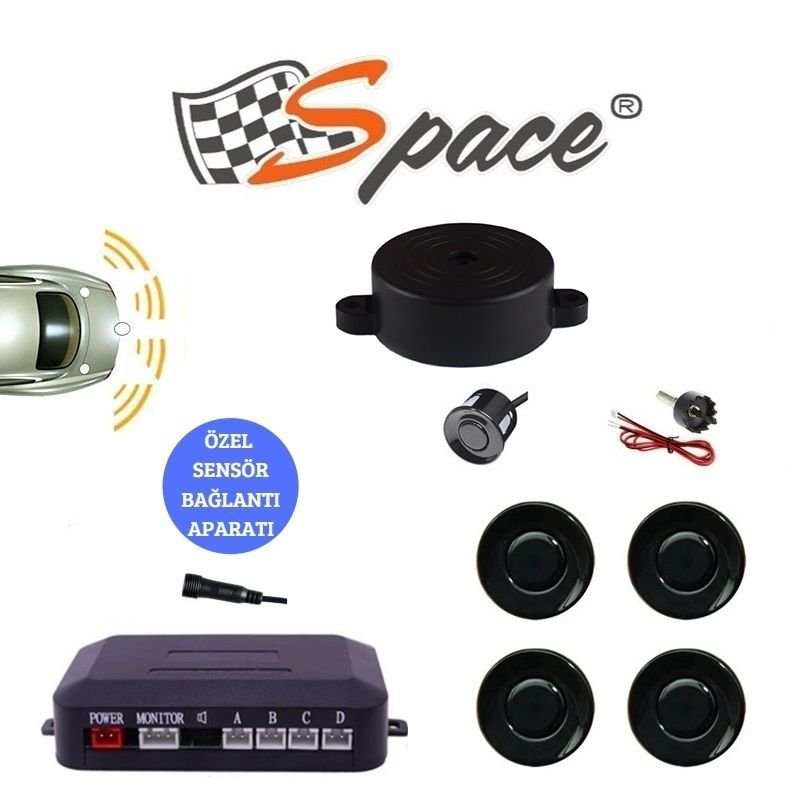 Drs Tuning Space Ses İkazli Park Sensörü 22 Mm Siyah / Gupr10-S
