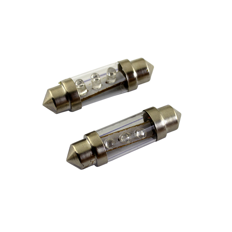 Space  Sofit Dekoratif 45Mm  Led Ampul Takim 2X3 Led Mavi 12V/Laam