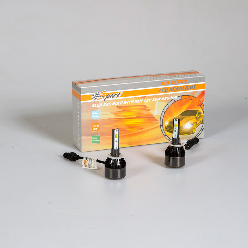 Space Space Led Far Ampulü Çift Renk Sarı/Beyaz H27-36W-4800LM-12