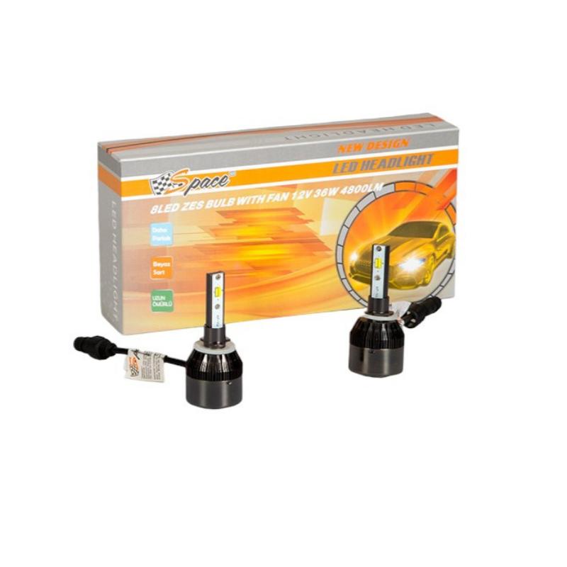 Space Space Led Far Ampulü Çift Renk Sarı/Beyaz H27-36W-4800LM-12