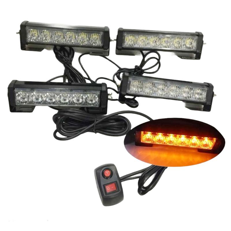 Space   Power Ledli Çakar Lamba 4'Lü Sarı 12V Lapa194-1