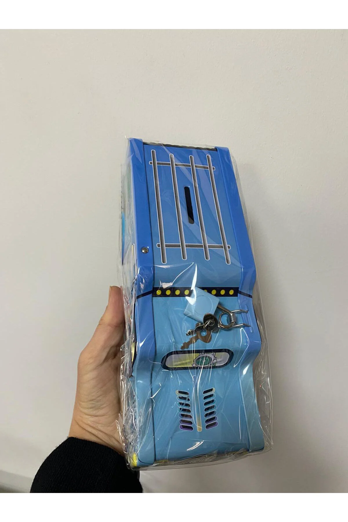 Spage Otobüs Kumbara Mavi 22,5*10cm