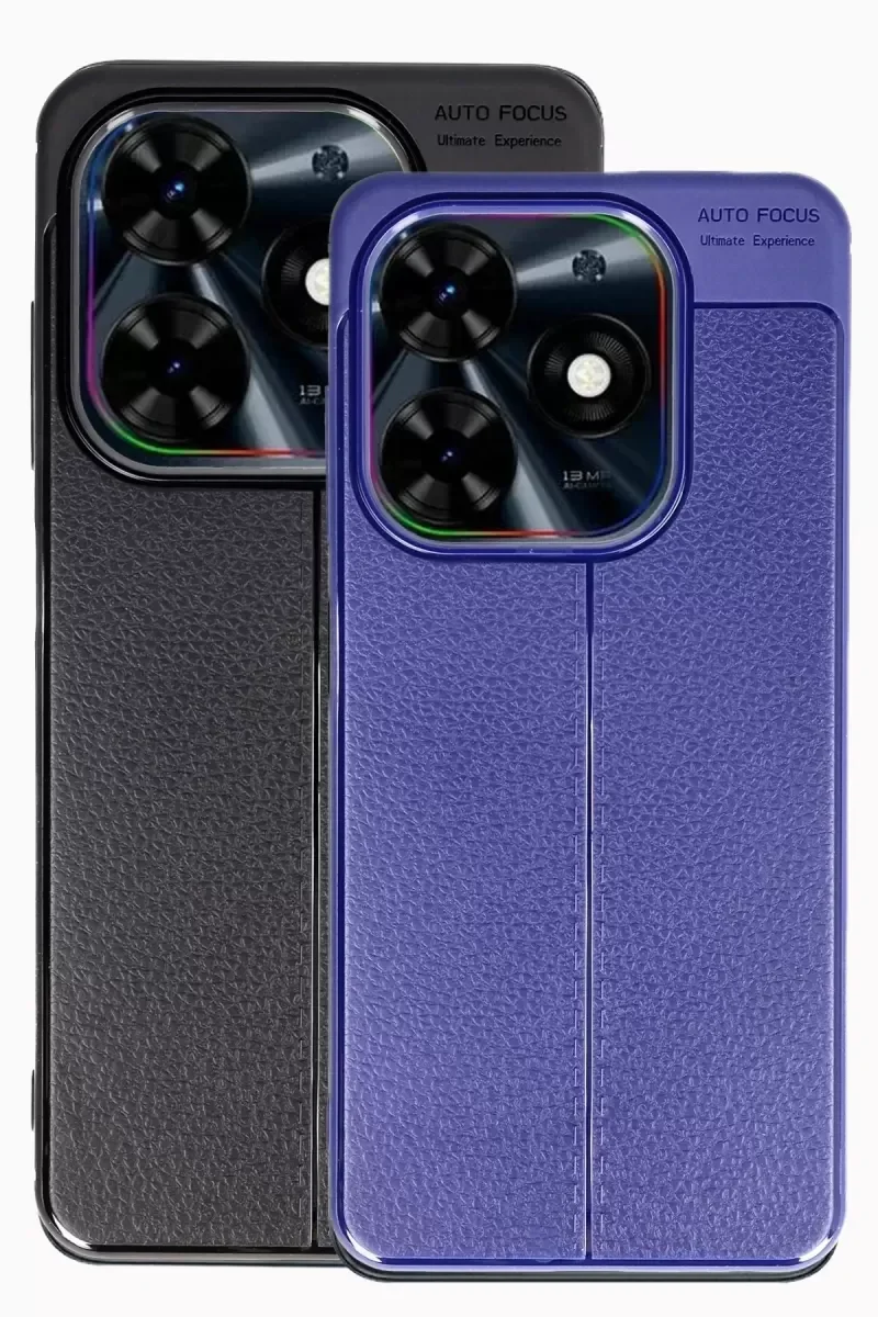 Spark Go 2024 Kılıf Auto Focus Kapak - Siyah | Darbe Korumalı Silikon Kılıf