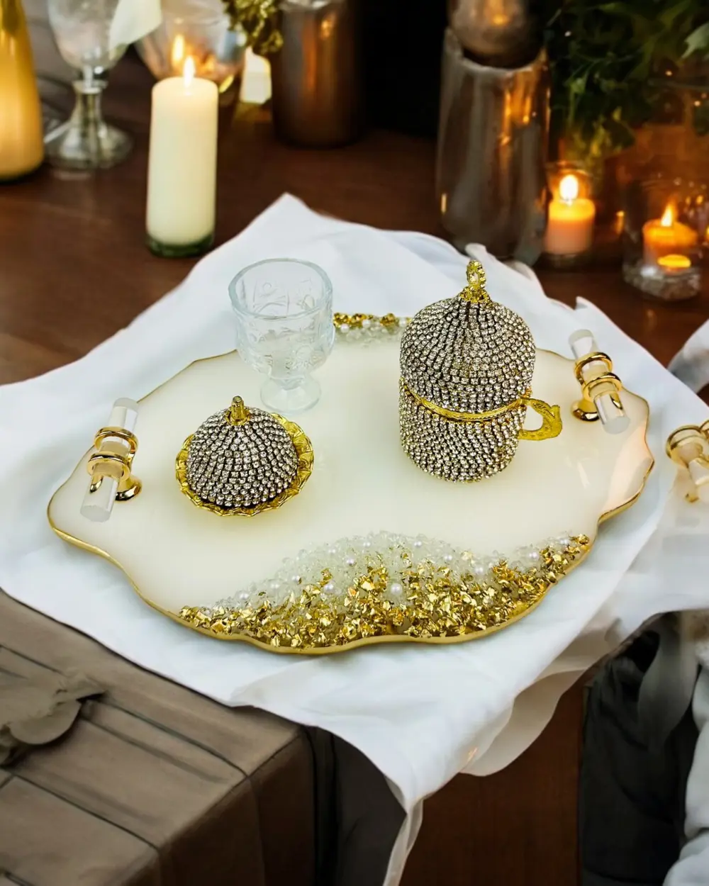 Spark Söz Damat Kahve Tepsisi