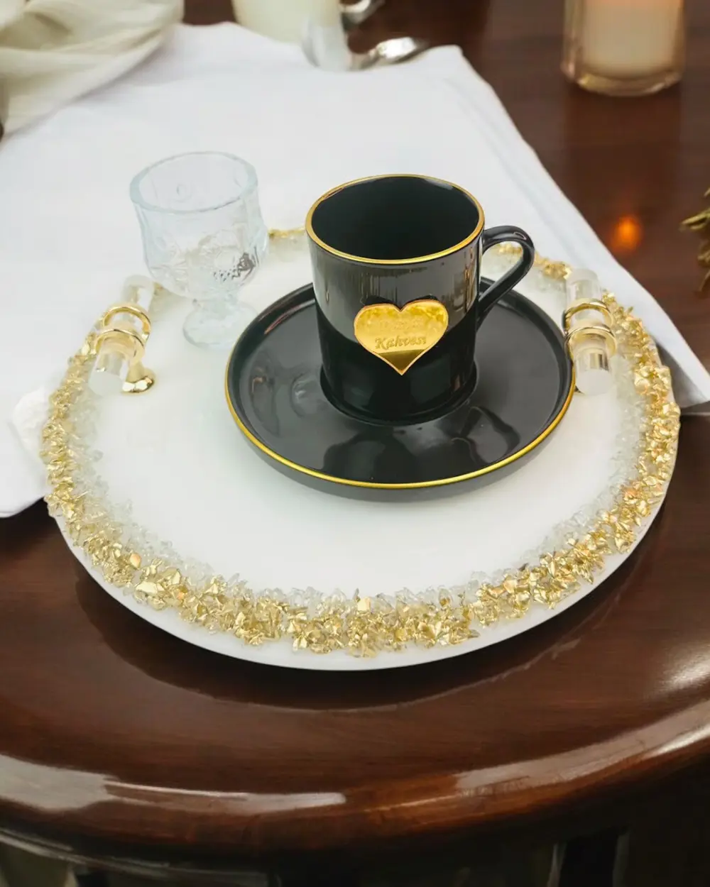 Spark Söz Damat Kahve Tepsisi