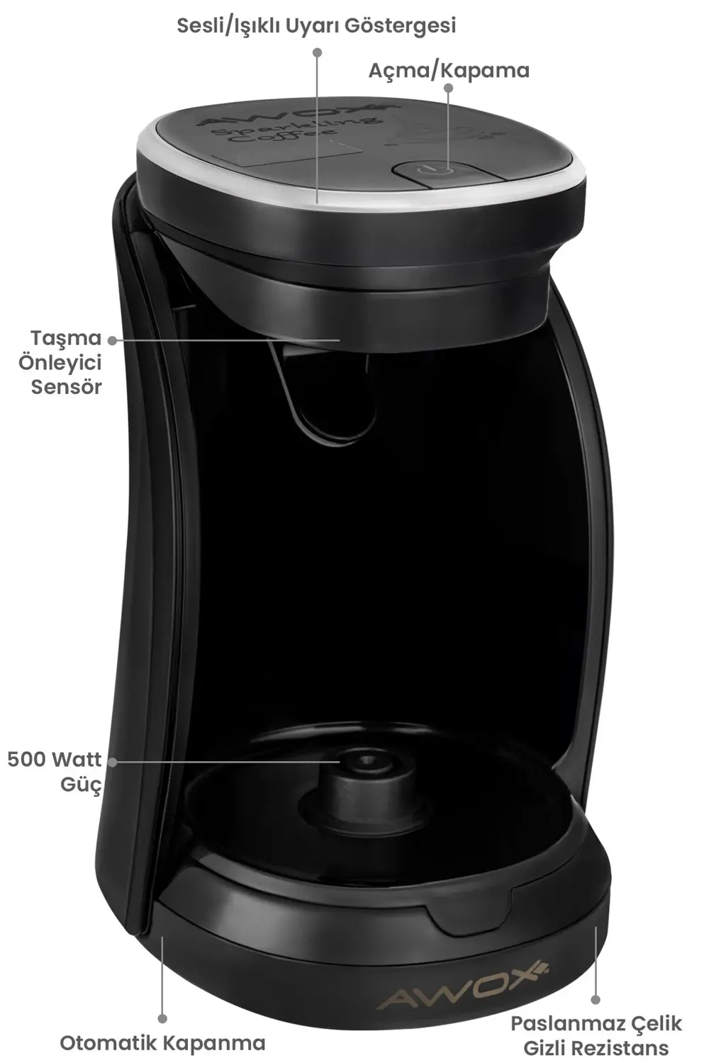 Sparkling Kahve Makinesi Mat Krom