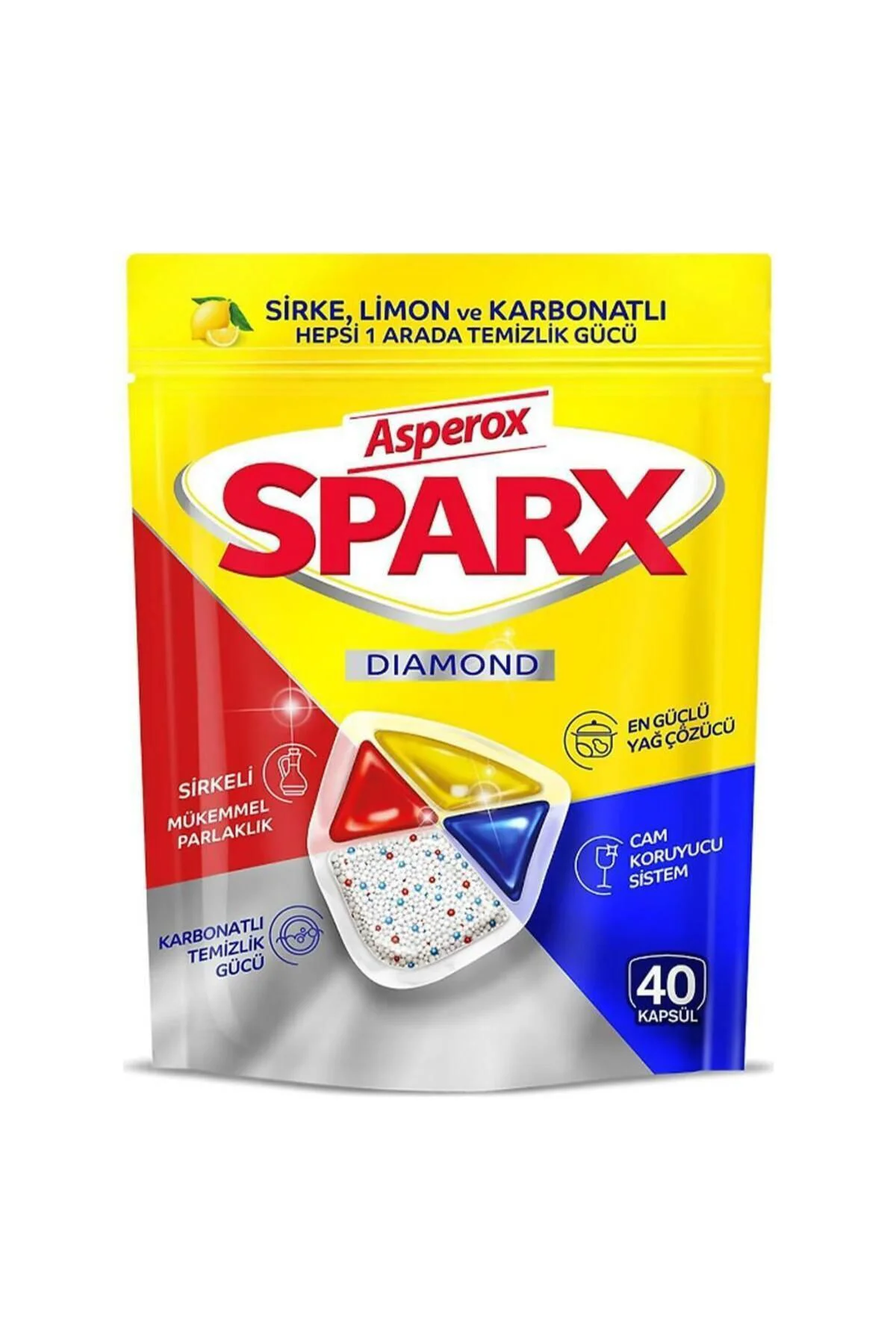Sparx Diamond 40 Kapsül Bulaşık Tableti Sparx Diamond 40 Kapsül Bulaşık Tableti